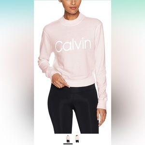 Calvin Klein Performance |  Pink Crop Crewneck Sweater